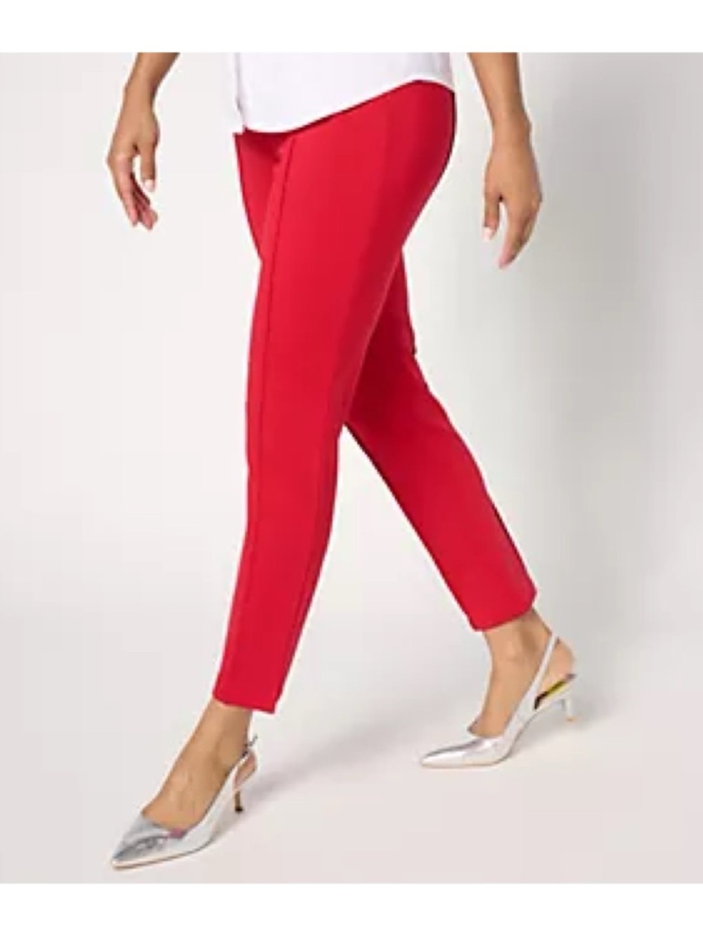 Rachel Zoe Red Cropped Ankle Pants